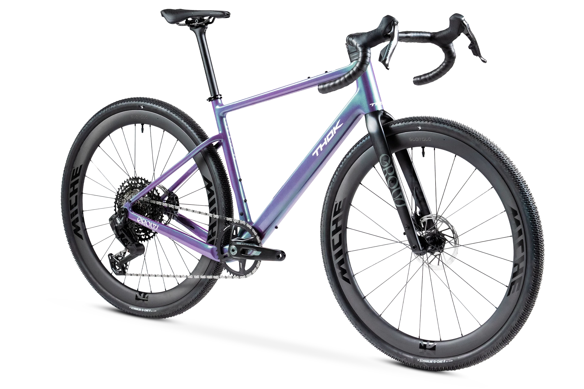 THOK Pixels, vélo gravel avec peinture dégradée vert d'eau